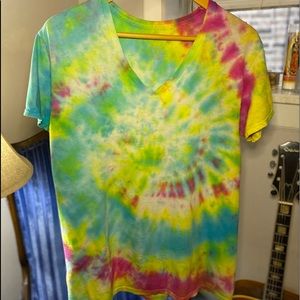 Tie Dye V Neck